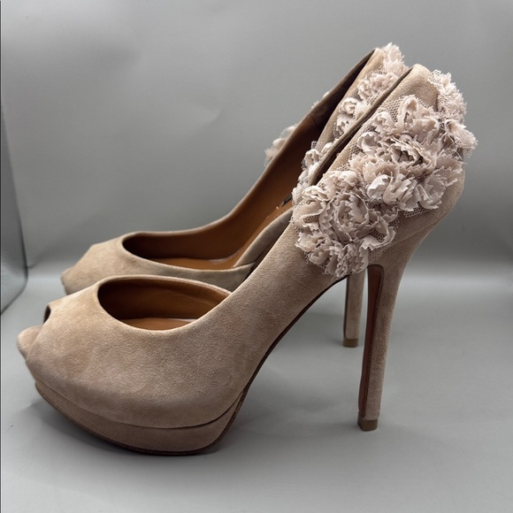 Zara Suede Platform Heels - Picture 5 of 7
